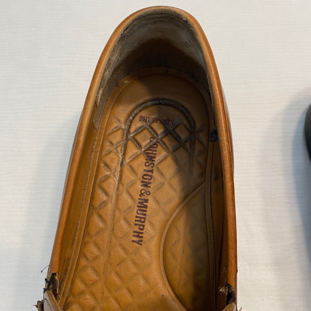 Johnston & Murphy Sheepskin Penny Loafers - Picture 8 of 16